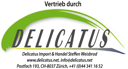 Vertrieb in der Schweiz durch Delicatus Import & Handel Steffen Weisbrod